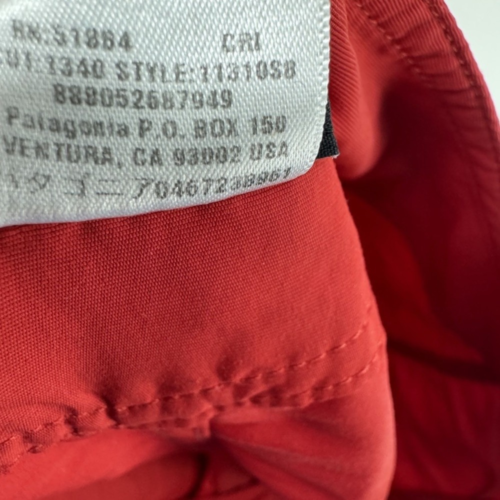 Patagonia Water Girl Shorts Womens 10 Crimson Red Drawstring Board Short Solid - Picture 9 of 9